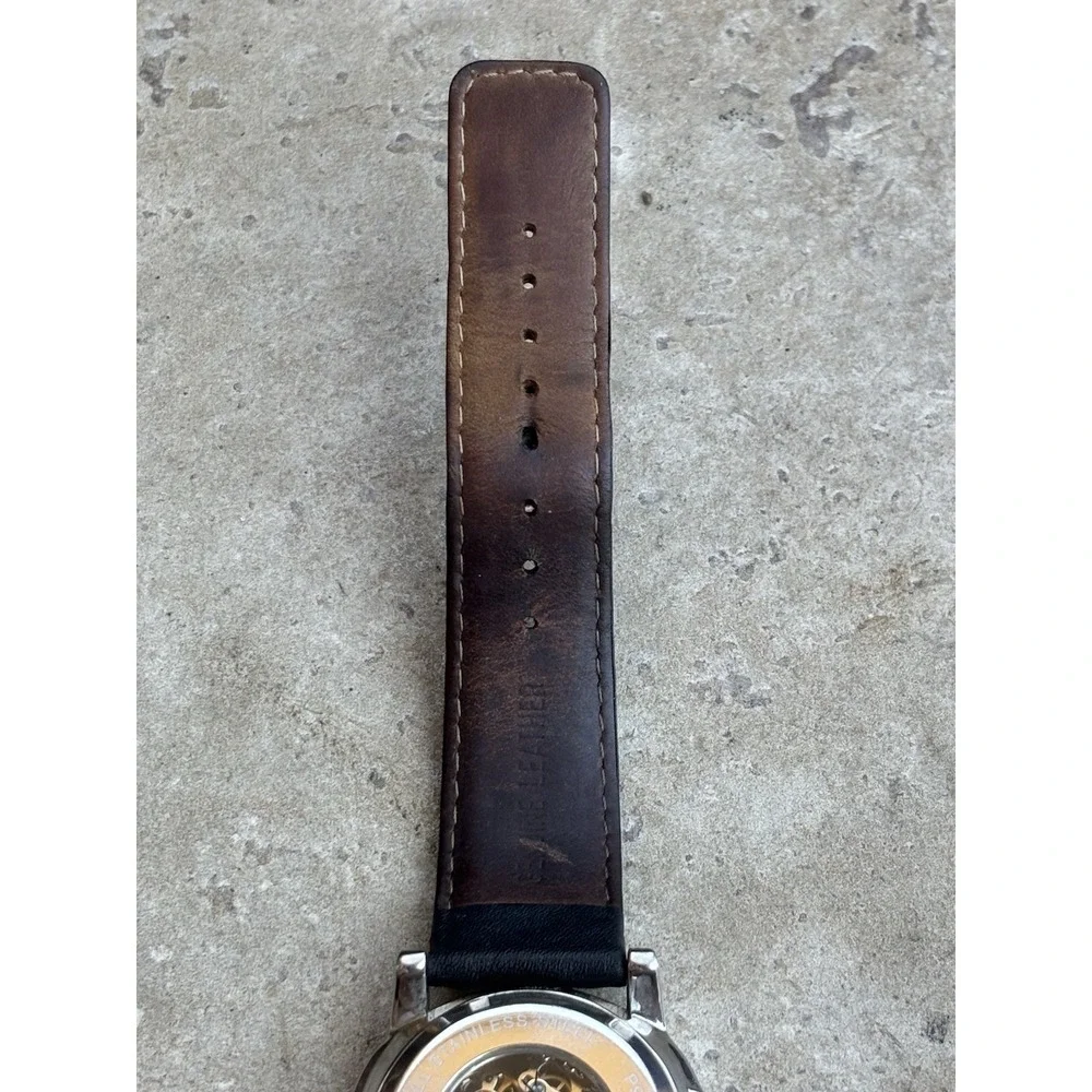 ⭐️Kenneth Cole New York⭐️Automatic Skeleton Men's Watch Roman Numerals⭐️Black⭐️